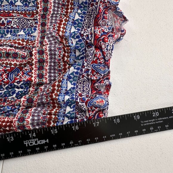 Shinestar Sleeveless Boho Print Jumpsuit Adjustable Straps Size XL Pants Western - Picture 5 of 12